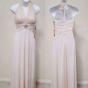 NWOT Hand Embellished Ivory Gown by an Artisan